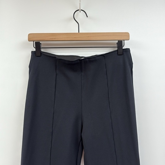 Abercrombie & Fitch Ponte High Rise Pull-On Slit Trouser Pant Black Medium - Picture 3 of 8